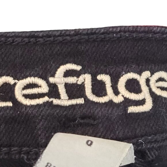 304.  Refuge Women's Denim Shorts Black Size 0 moto - Picture 8 of 9